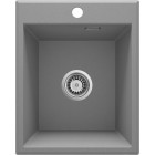 Deante Eridan Zlewozmywak granitowy 1-komorowy bez ociekacza - szary metalik