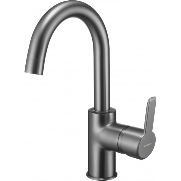 Deante Arnika Titanium Bateria umywalkowa stojąca z obrotową wylewką U