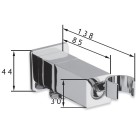 Demm przyłącze kątowe z uchwytem prysznicowym 4159