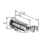 Demm przyłącze kątowe z uchwytem prysznicowym 4157
