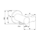 Demm przyłącze kątowe z uchwytem prysznicowym 4170