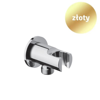 Demm Przyłącze kątowe z uchwytem złote 4133ZŁ
