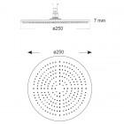 Giulini Giovanni Deszczownica okrągła 25 cm ACS600101