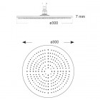 Giulini Giovanni Deszczownica okrągła 30 cm czarny mat ACS60090/CZAR