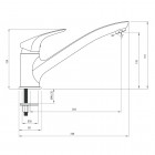 Deante Cynia Bateria zlewozmywakowa ECO chrom BCYE060M