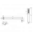 Deante Azalia komplet podtynkowy chrom NAC 09ZP