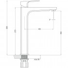 Deante Maruna bateria umywalkowa wysoka ECO chrom BGME021K