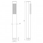 Deante Round słuchawka prysznicowa titanium NOR D51S