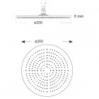 Giulini Giovanni Deszczownica okrągła 20 cm INOX ACS500E4