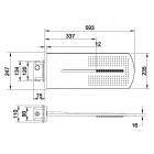Demm deszczownica prostokątna 23,5x60 cm 6580