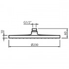 Vedo deszczownica okrągła 23 cm VSN8023