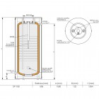Kospel Termo-S wymiennik pionowy stojący z płaszczem wodnym 183/140 l SP-180.TERMO-S.PL