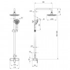 Deante Corio komplet prysznicowy NAC 019M