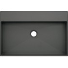 Deante Correo Umywalka nablatowa 60x40 cm antracyt metalik CQR TU6S