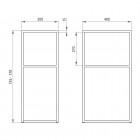 Deante Correo słupek do konsoli 40x30 cm czarny CKC N30A