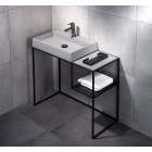 Deante Correo konsola łazienkowa 90x40 cm czarna CKC N90A