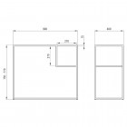 Deante Correo konsola łazienkowa 90x40 cm czarna CKC N90A