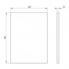 Deante Correo półka 36,7x26,7 cm do konsoli biała CBL A30B