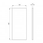 Deante Correo półka 36,7x16,7 cm do konsoli czarna CBL N20B