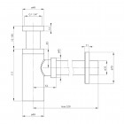 Deante Deante syfon umywalkowy okrągły titanium NHC D31K