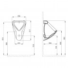Deante Peonia pisuar wiszący biały CDE 6P2W
