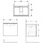 Geberit Acanto szafka podumywalkowa 60 cm biały połysk 500.609.01.2