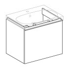 Geberit Acanto szafka podumywalkowa 64 cm biały połysk 500.610.01.2