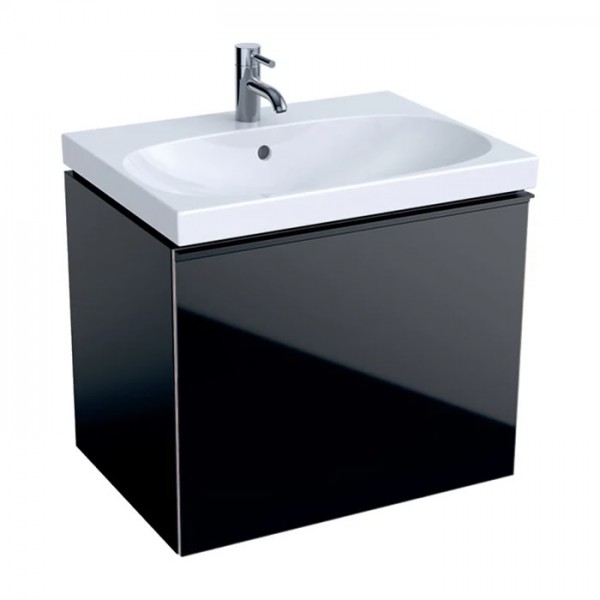 Geberit Acanto szafka podumywalkowa 64 cm czarny mat 500.610.16.1