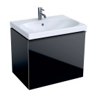 Geberit Acanto szafka podumywalkowa 64 cm czarny mat 500.610.16.1