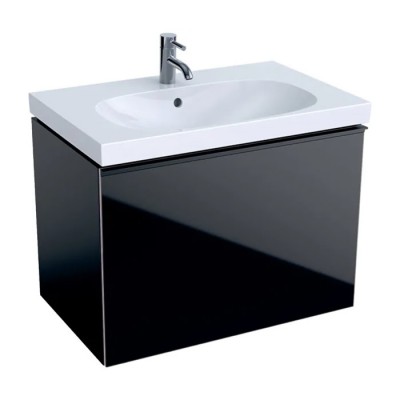 Geberit Acanto szafka podumywalkowa 74 cm czarny mat 500.611.16.1