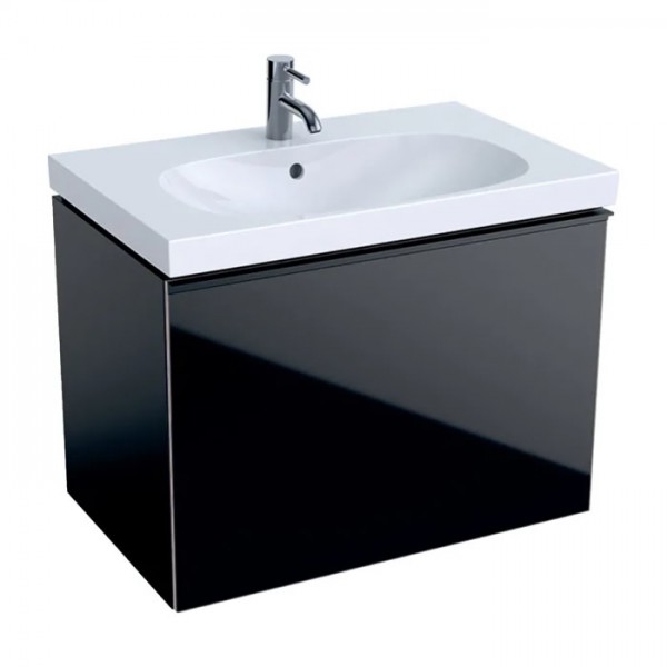 Geberit Acanto szafka podumywalkowa 74 cm czarny mat 500.611.16.1