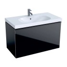 Geberit Acanto szafka podumywalkowa 89 cm czarny mat 500.612.16.1
