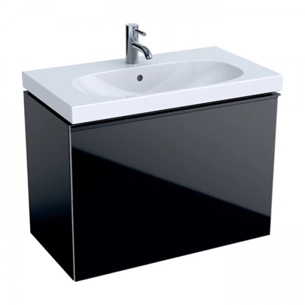 Geberit Acanto szafka podumywalkowa 74 cm czarny mat 500.615.16.1