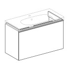 Geberit Acanto szafka podumywalkowa 89 cm biały połysk 500.616.01.2