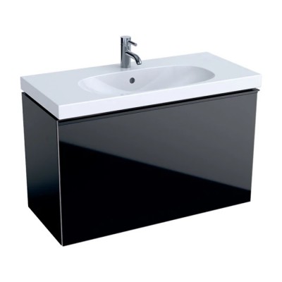Geberit Acanto szafka podumywalkowa 89 cm czarny mat 500.616.16.1
