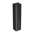 Geberit Acanto słupek wiszący 38 cm czarny mat 500.619.16.1