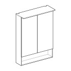 Geberit Acanto szafka wisząca 60 cm z lustrem i oświetleniem dąb 500.644.00.2