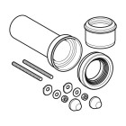 Geberit króciec przyłączeniowy odpływu do miski WC 131.084.16.1