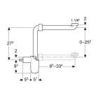 Geberit Syfon do umywalki oszczędzający przestrzeń biały 151.116.11.1