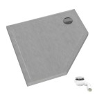 Schedpol Caspar New Cement Stone brodzik pięciokątny 80x80 cm 32397/CT/ST