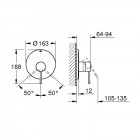 Grohe Essence New bateria prysznicowa podtynkowa bez przełącznika warm sunset 19286DA1