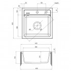 Deante Zorba zlewozmywak 1-komorowy bez ociekacza z baterią stojącą ZQZA7103