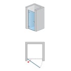 Sanswiss Annea drzwi prysznicowe 100 cm lewe czarny mat AN1CG10000607