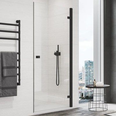 Sanswiss Annea drzwi prysznicowe 80 cm prawe czarny mat AN1CD08000607