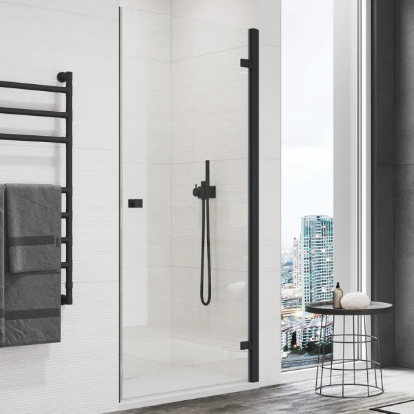 Sanswiss Annea drzwi prysznicowe 80 cm prawe czarny mat AN1CD08000607