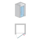 Sanswiss Annea drzwi prysznicowe 100 cm prawe czarny mat AN1CD10000607