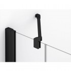 SanSwiss Annea kabina prysznicowa półokrągła 90 cm czarny mat ANR5509000607