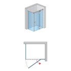 Sanswiss Annea kabina prysznicowa prostokątna 90x75 cm prawa czarny mat AN13D09000607+ANT07500607