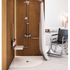 Schedpol DeLuxe brodzik półokrągły 90x90 cm