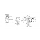 Roca Carmen miska WC stojąca Rimless A3440A9000